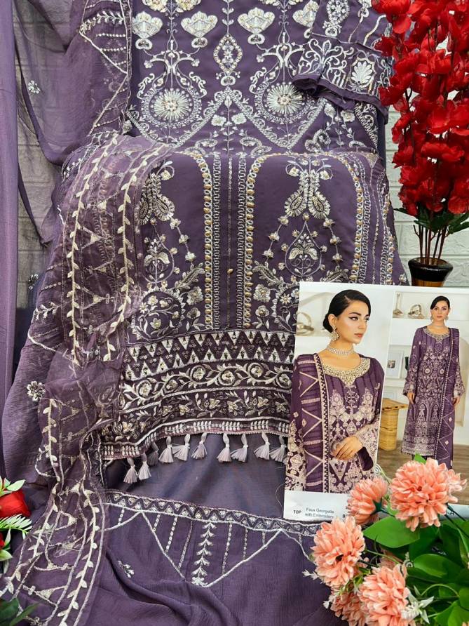 Zaha 10270 A And B Heavy Embroidery Georgette Pakistani Suits Wholesale Shop In Surat
